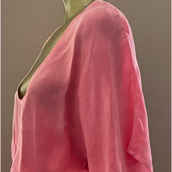 C & C CALIFORNIA NWOT Peach and White DRESS Size Medium - Picture 6 of 8